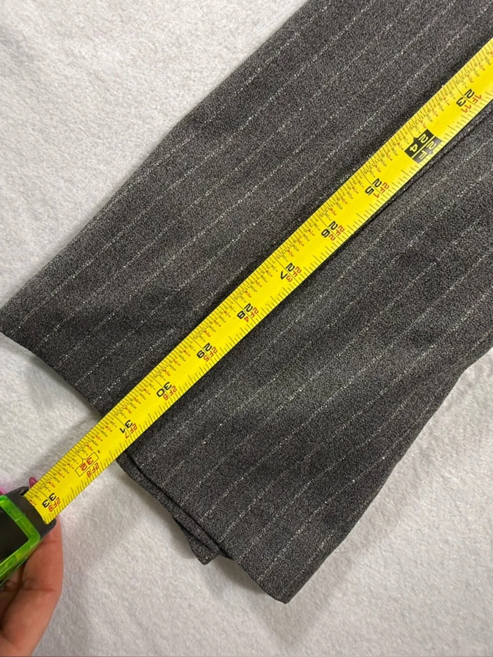 Ramy‎ Brook Cargo Pants Noa Metallic Pinstripe Gray Wide Leg Size 2